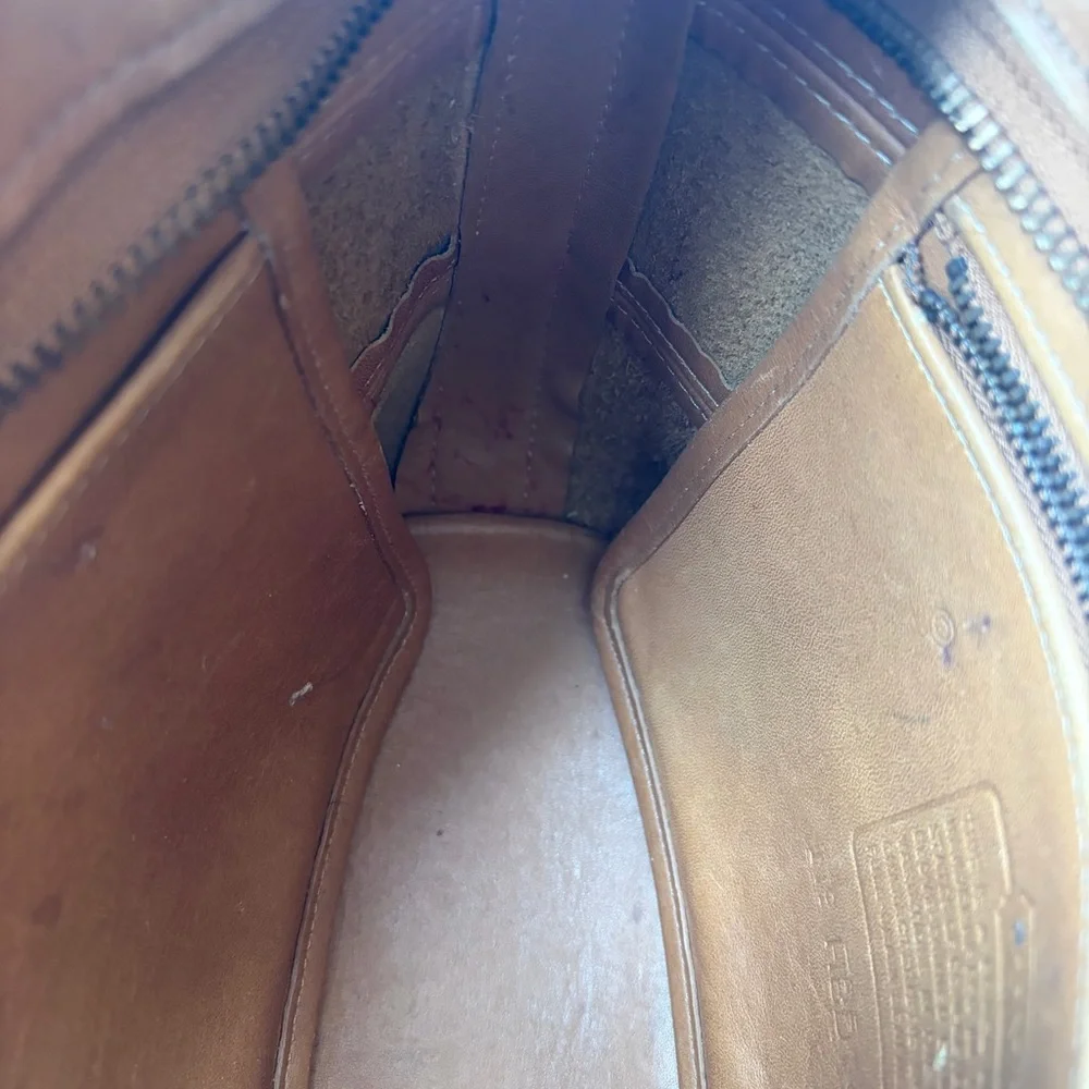 Coach Vintage Tan Leather H8D 9081 Tribeca Bucket Shoulder Bag Purse - Picture 6 of 7
